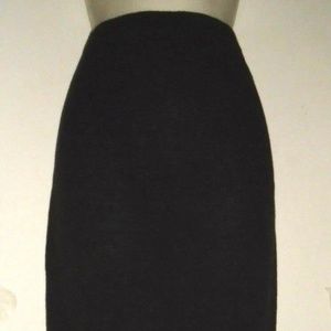 Vintage Cotton Sweater Knit Pencil Pull-on Skirt